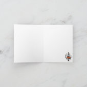 Black Cat Halloween Bedankkaart (Binnen)