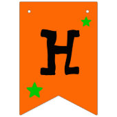 Black Cat Halloween Bunting Banner (Eerste vlag)