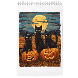 Black Cat Halloween Kat Liefhebbers Sterrennacht K Kalender