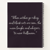 Black Cat Halloween Notitieboek (Achterkant)