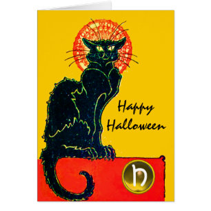 BLACK CAT HALLOWEEN PARTIJMONOGRAM