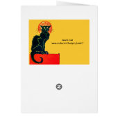 BLACK CAT HALLOWEEN PARTIJMONOGRAM (Achterkant)