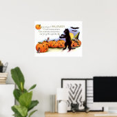 Black Cat Halloween Poster afdrukken (Thuiskantoor)