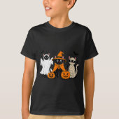 Black Cat Halloween T-shirt (Voorkant)