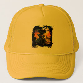 black cat Hat Trucker Pet