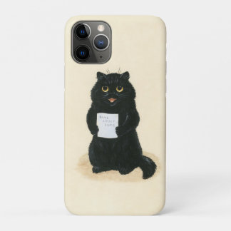 Black Cat Home Sweet Home Rescue Shelter Cute iPhone 11 Pro Hoesje