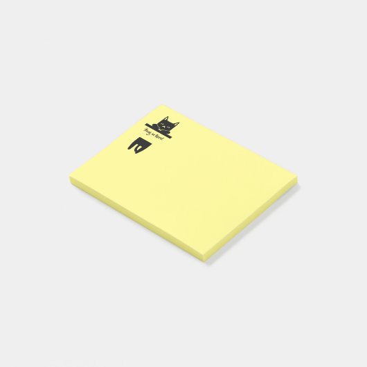 Black Cat, hou vol. Post-it® Notes (Schuin)