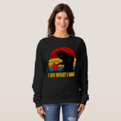 Black Cat I Do What I Want Trui (Voorkant volledig)