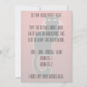 Black Cat Invitations Persoonlijke Halloween Kaart (Achterkant)