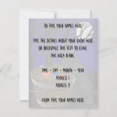 Black Cat Invitations Persoonlijke Halloween Kaart (Achterkant)