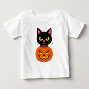 Black Cat & Jack-O'-Lantern Halloween Spooky