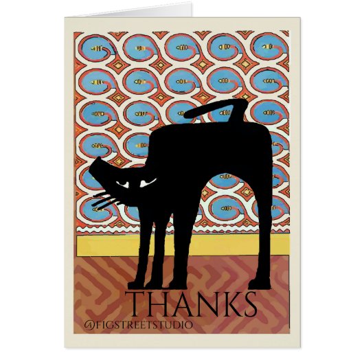 Black Cat Japans behangpapier (Voorkant)