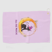 Black Cat - Je bent magisch Golfhanddoek (Horizontaal)