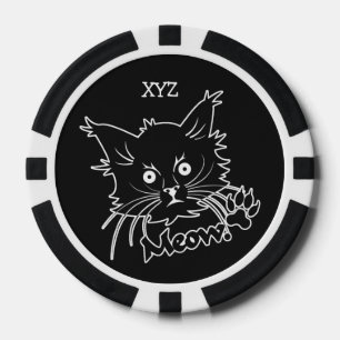 Black Cat jetons de poker personnalisés