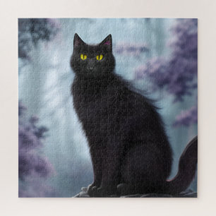 Black Cat Jigzaag Puzzle Legpuzzel