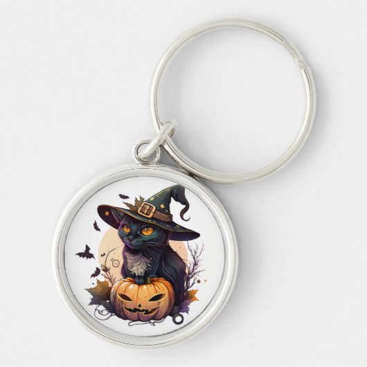 black cat key sleutelhanger (Voorkant)
