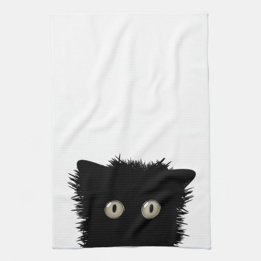 Black Cat Kitchen Towel Theedoek (Verticaal)