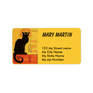 Black Cat Label, Etiket