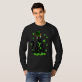 Black Cat Leprechaun Cat Shamrock T-shirt (Voorkant volledig)