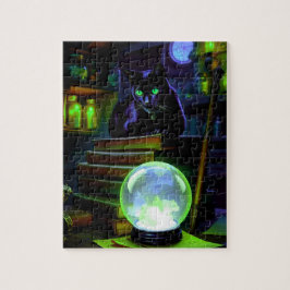 Black cat lingers in witch's Lair Legpuzzel