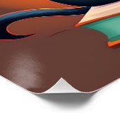 Black Cat Lire Un Poster De Livre (Coin)