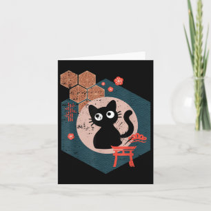 Black Cat Lover Japan Kitten Anime Tokyo Otaku Kaart