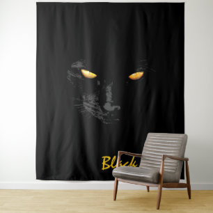 Black Cat Magic aanpasbaar Wandkleed