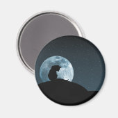 Black Cat Magnet Magneet (Voorkant / Achterkant)