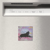 Black cat magnet magneet (Insitu (Vaatwasser))