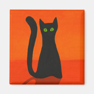 Black cat Magnet Magneet