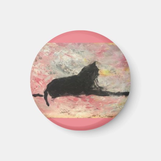 Black Cat Magnet Magneet (Voorkant)