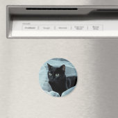 Black Cat Magnet Magneet (Insitu (Vaatwasser))
