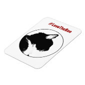 Black Cat Magnet Magneet (Linkerzijde)