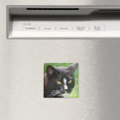 Black Cat Magnet Magneet (Insitu (Vaatwasser))
