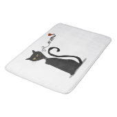 Black Cat Meow Badmat (Gekanteld)