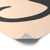 Black Cat Modern Abstract Poster (Hoek)