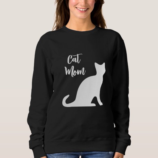 Black Cat Mom trui voor vrouwen (Voorkant)