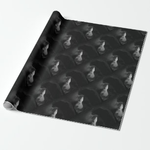Black Cat Moonlight Silhouette Cadeaupapier