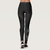 Black Cat Moonlight Silhouette Leggings (Achterkant)