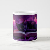 Black Cat Mug | Witchy Candlelight Coffee Cup (Devant)