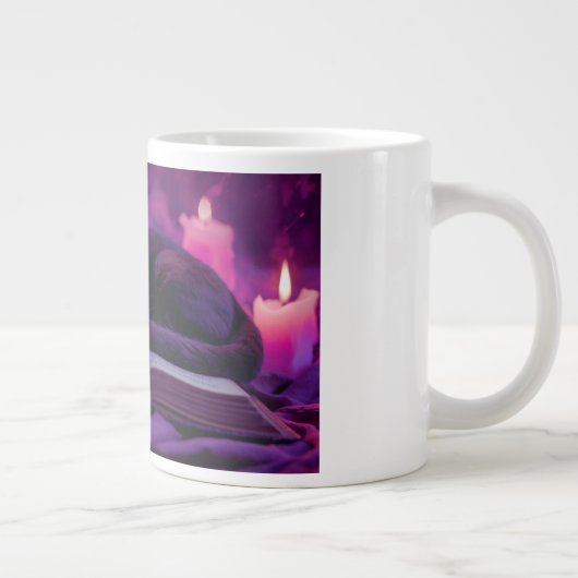 Black Cat Mug | Witchy Candlelight Coffee Cup (Droite)