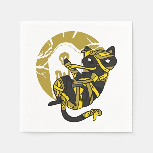 Black Cat Mummy Servet (Voorkant)