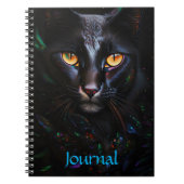 Black Cat Mystical Style Art Journal (Devant)
