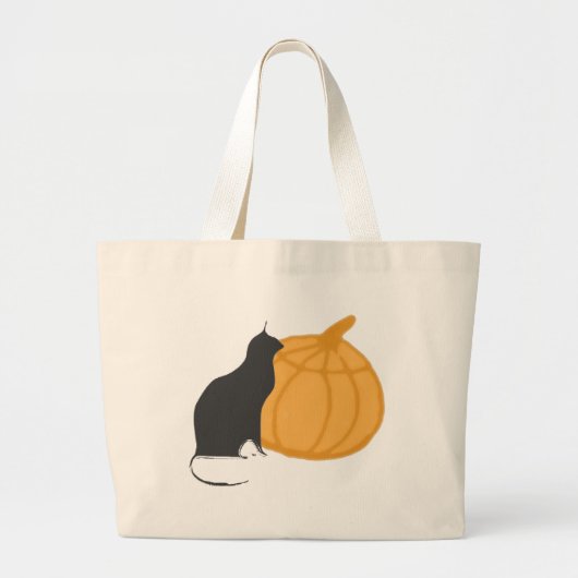 Black Cat "n Pumpkin Tas (Voorkant)