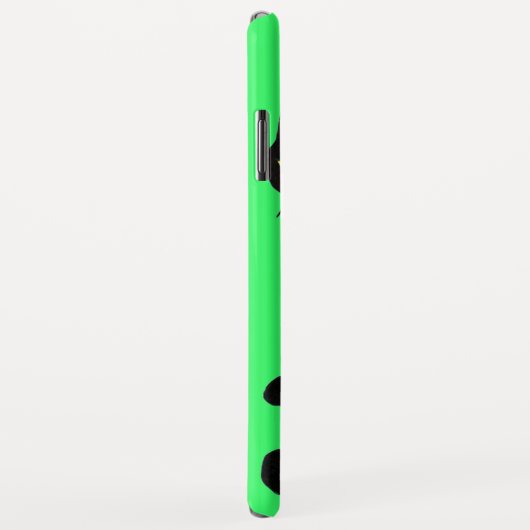 BLACK CAT NINJA Bright Green Case-Mate iPhone Case (Achterkant/rechts)