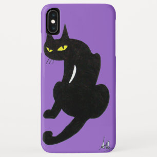 BLACK CAT NINJA Paars iPhone XS Max Hoesje