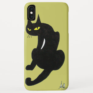 BLACK CAT NINJA Yellow iPhone XS Max Hoesje