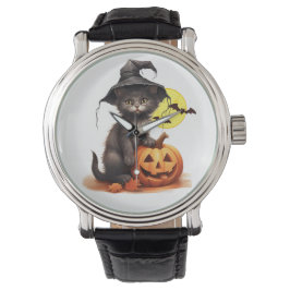 Black Cat On A Jack  Horloge