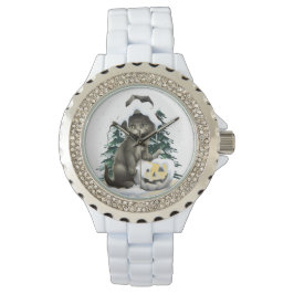 Black Cat On A Jack Horloge