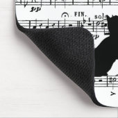 Black Cat on Sheet Music Muismat (Hoek)